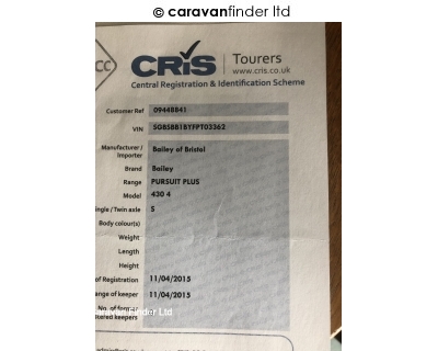 Bailey Pursuit Plus 2015 (Private) image 12